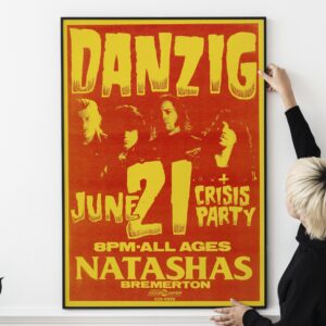 Danzig, Crisis Party Natasha's Concert Poster 1989