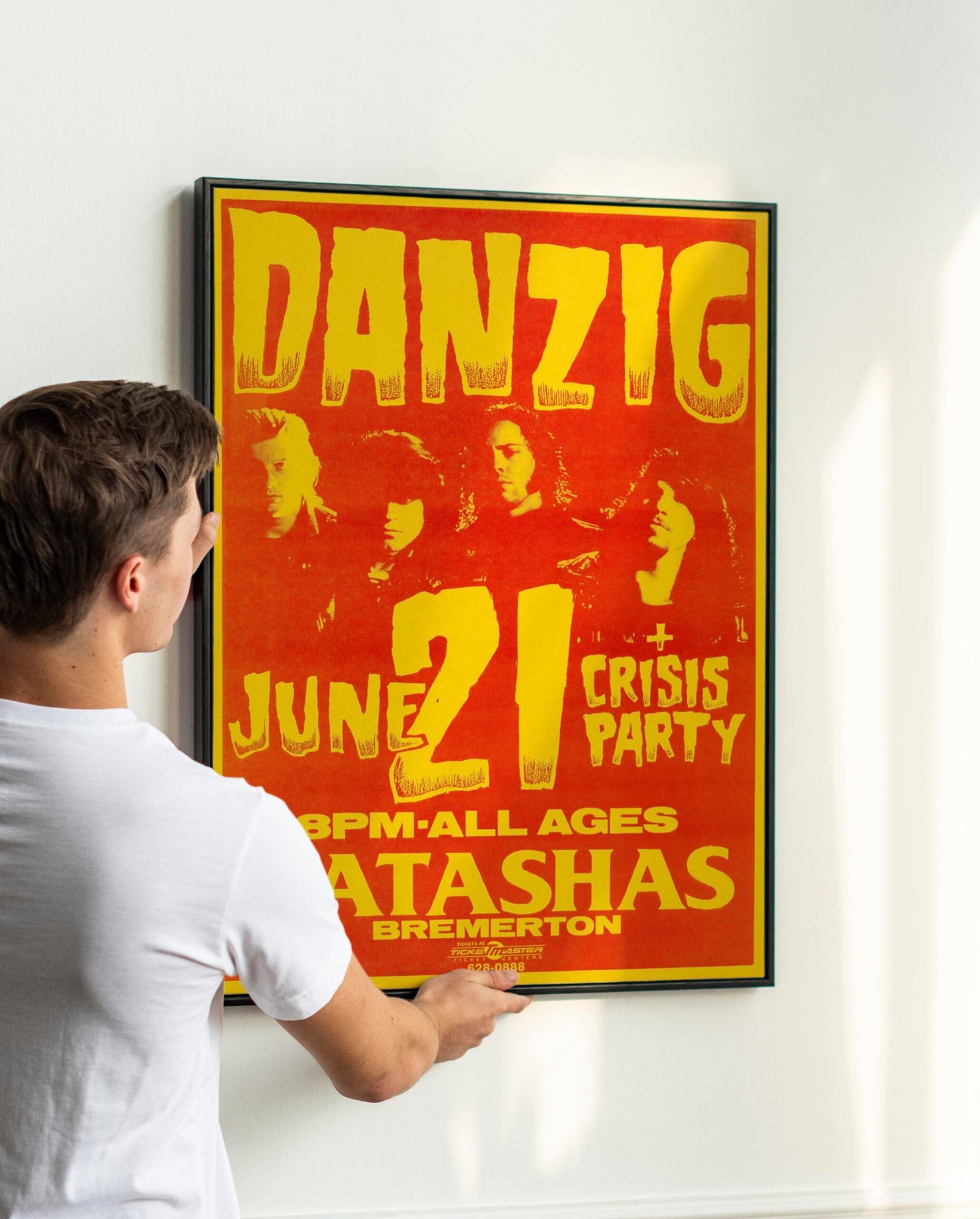 Danzig, Crisis Party Natasha's Concert Poster 1989 Danzig, Crisis Party Natasha's Concert Poster 1989