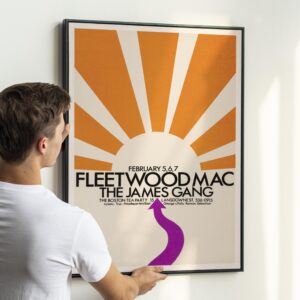 Fleetwood Mac and The James Gang 1970 Concert Poster