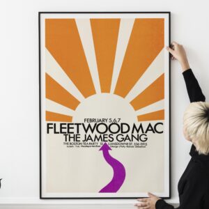 Fleetwood Mac and The James Gang 1970 Concert Poster