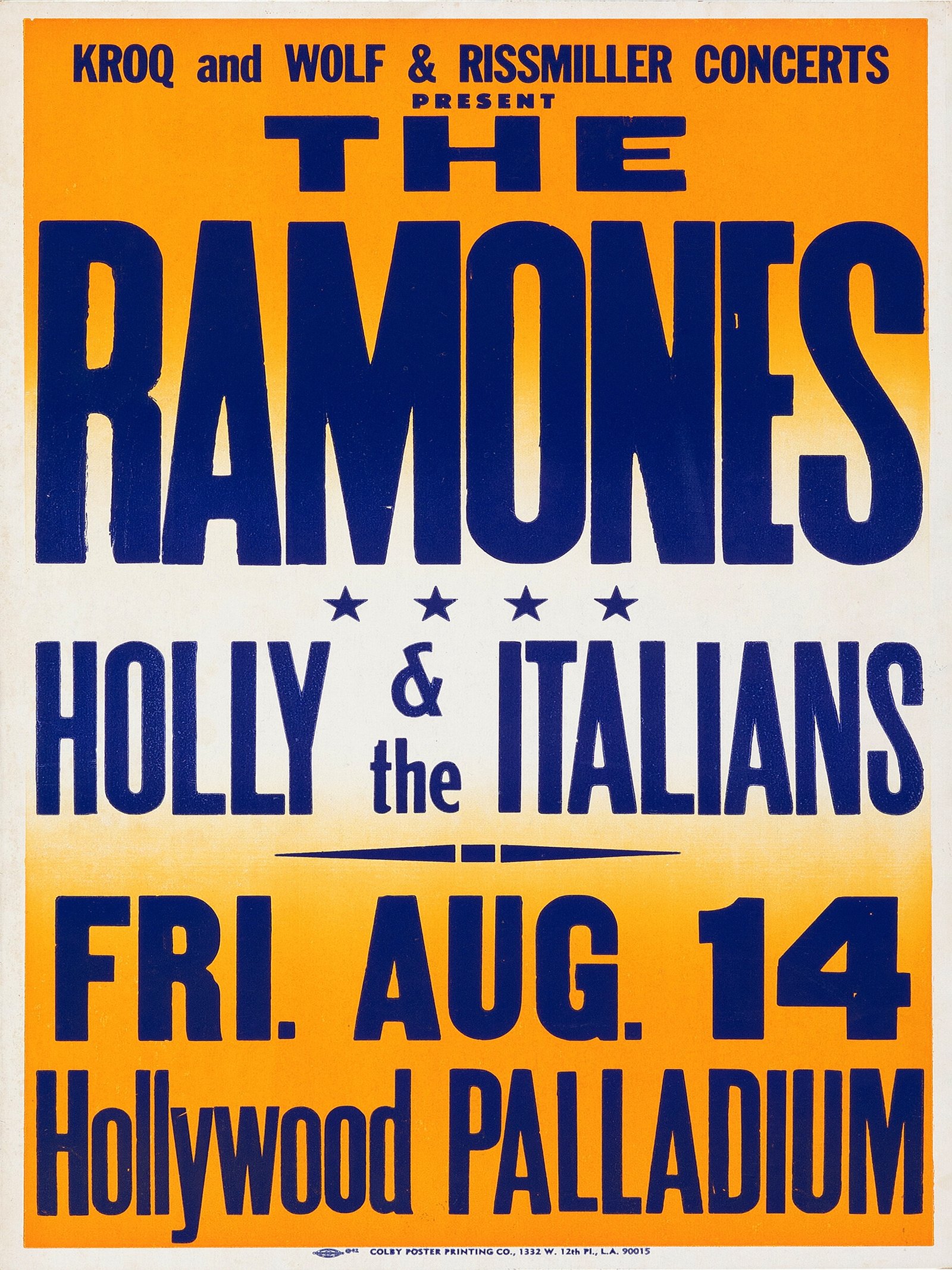ramones4The Ramones Punk Rock Portland Tour Concert Poster