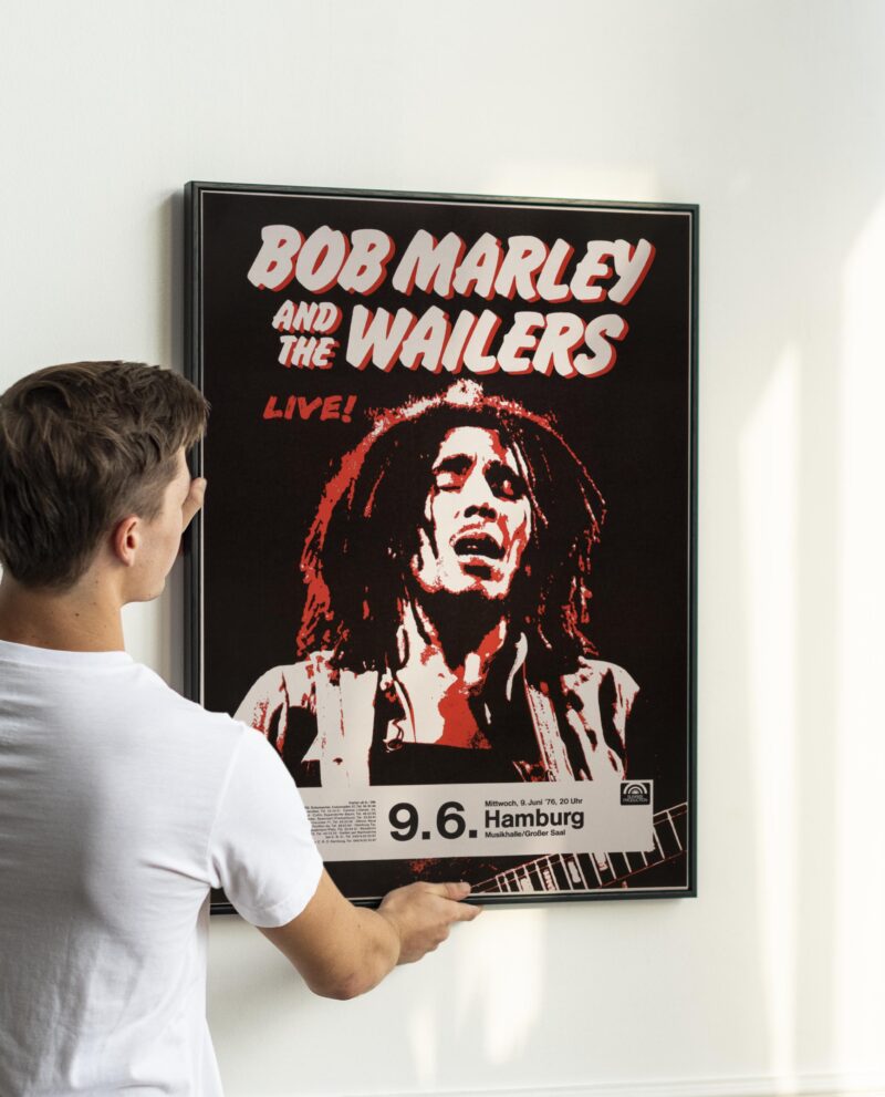 Bob Marley and The Wailers 1976 Concert Poster