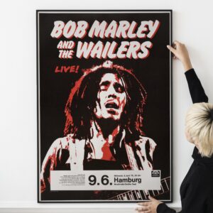 Bob Marley and The Wailers 1976 Concert Poster