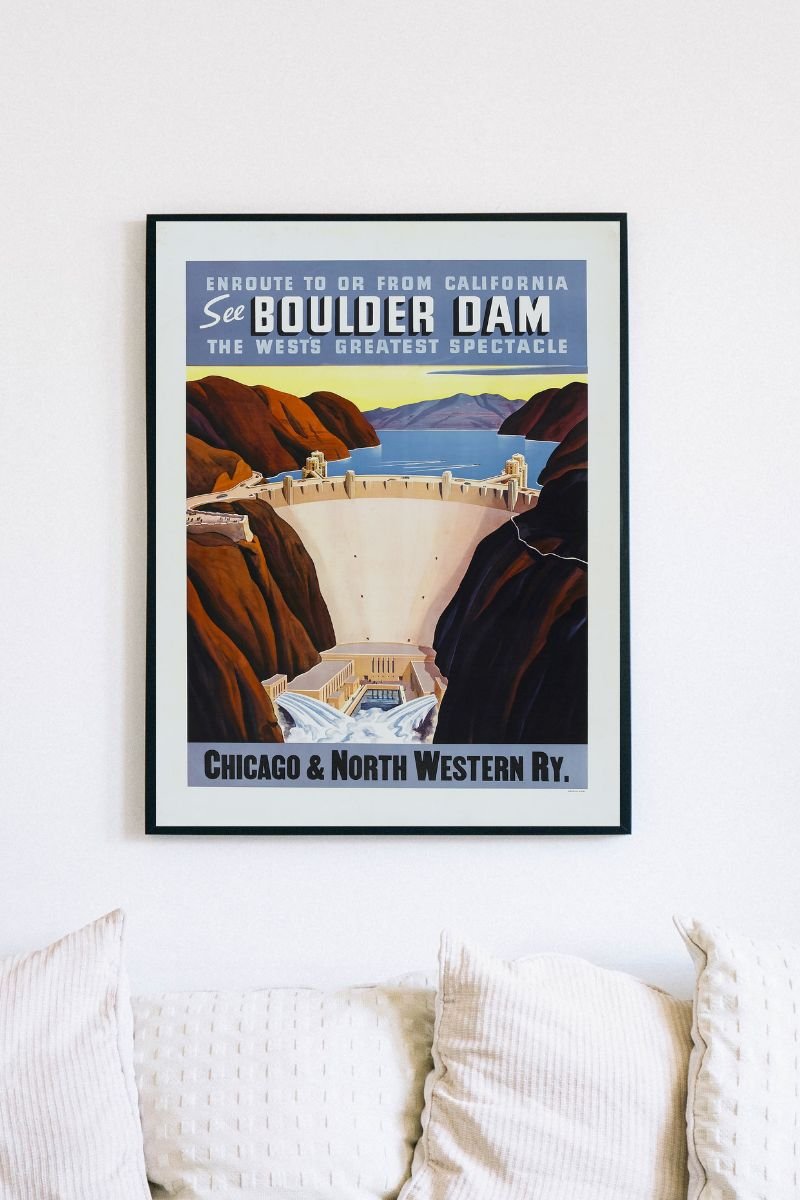 boulder dam travel poster