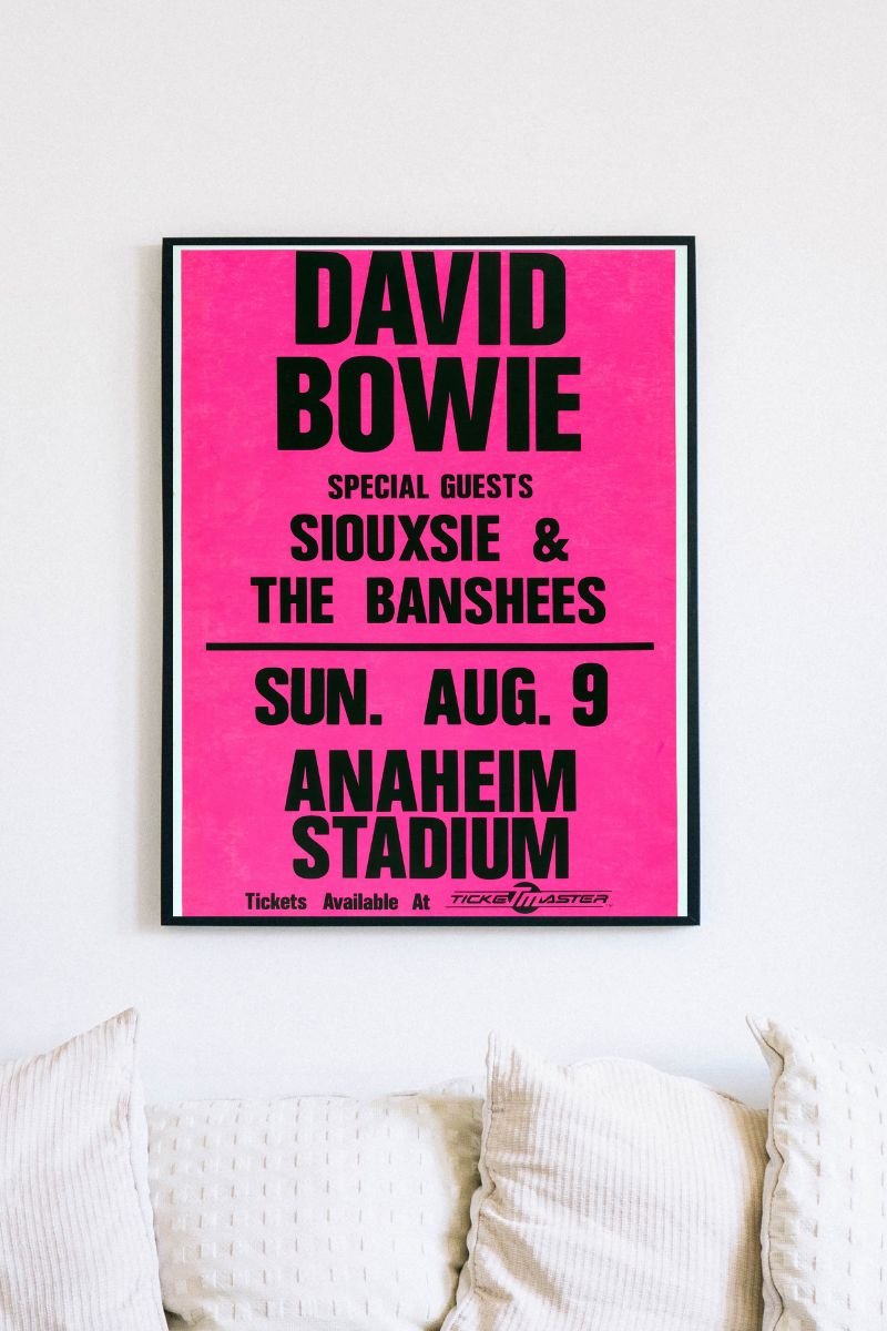 David bowie concert poster