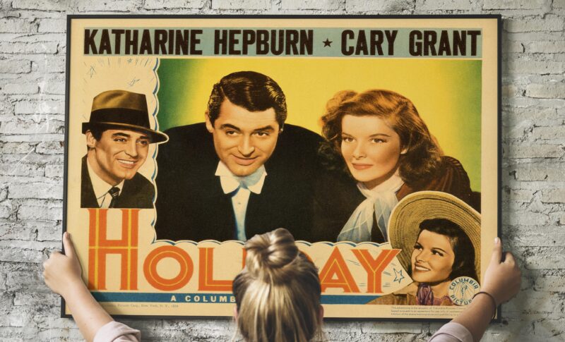 Holiday with Katharine Hepburn and Cary Grant 1938 Movie Poster