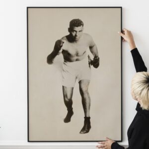 Vintage Jack Dempsey Boxing Poster Classic Sports Memorabilia, Retro Boxing Legend