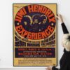 Jimi Hendrix Experience 1968 Washington, D.C. Hilton Day-Glo Concert Poster