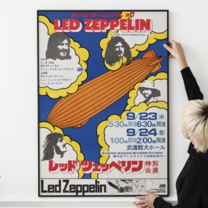 Led Zeppelin Japan 1971 Concert Tour Poster