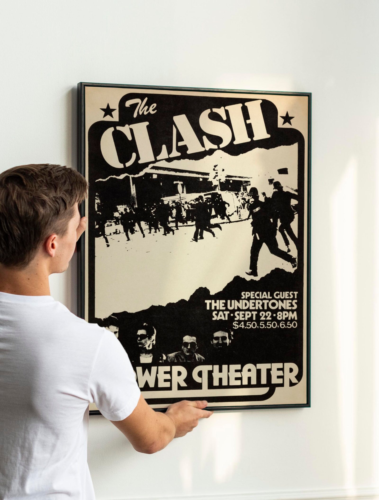 The Clash, The Undertones 1979 Philadelphia, PA Concert Poster The Clash, The Undertones 1979 Philadelphia, PA Concert Poster