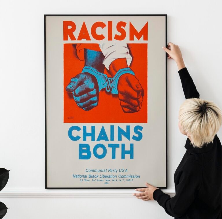 Vintage Civil Rights Poster – Black Power Movement, Hugo Gellert, 1960s ...