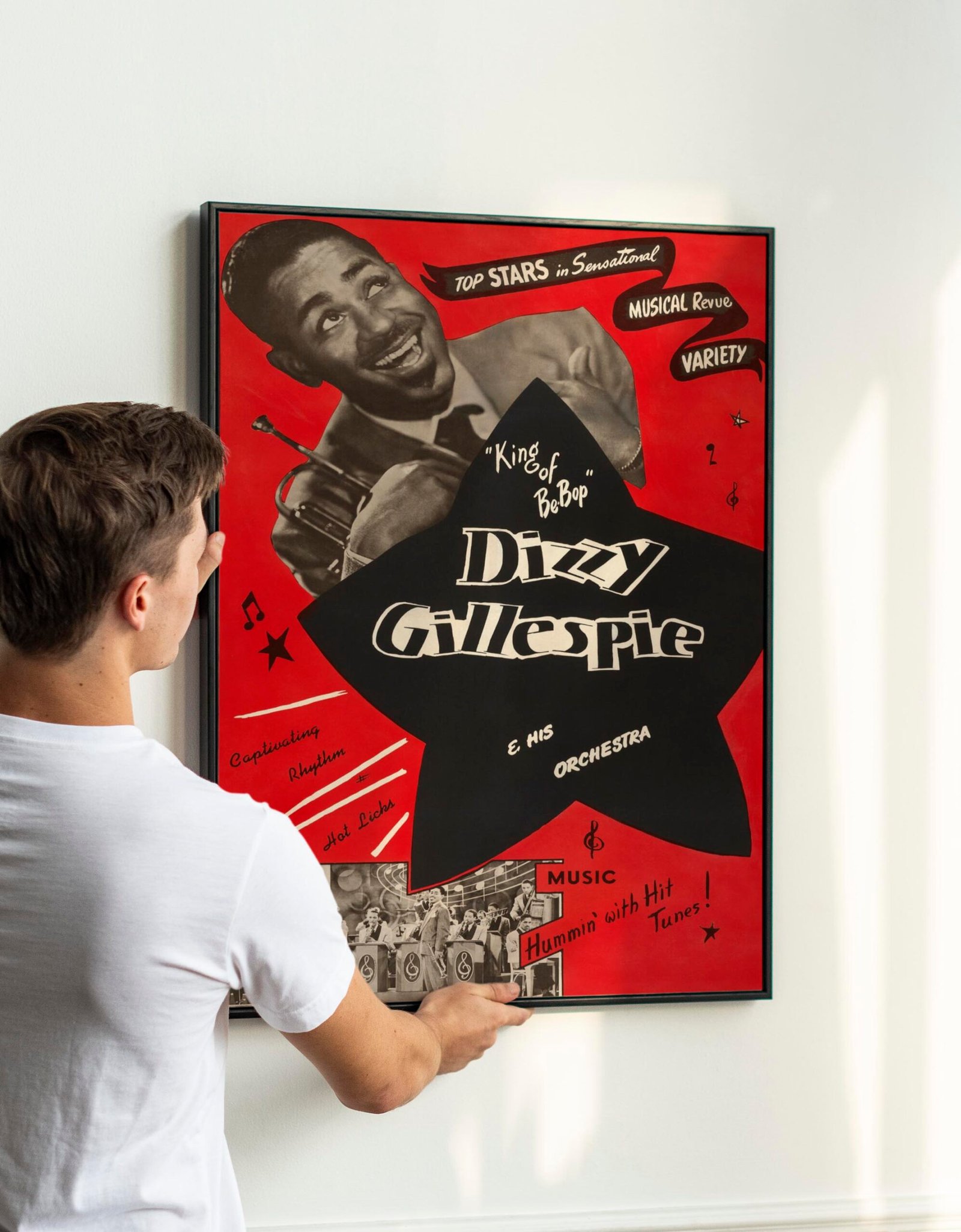 Rare Dizzy Gillespie Concert Poster – 1960s Des Moines Jazz Festival, Trumpet Icon Rare Dizzy Gillespie Concert Poster – 1960s Des Moines Jazz Festival, Trumpet Icon