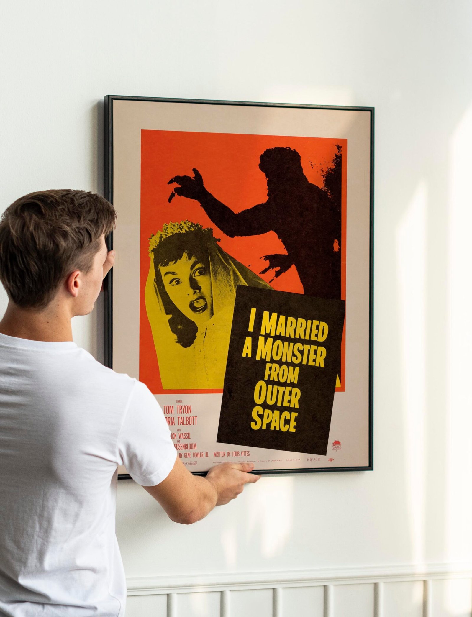 Classic 1950s B-Movie Poster – I Married a Monster From Outer Space, Retro Sci-Fi Horror Classic 1950s B-Movie Poster – I Married a Monster From Outer Space, Retro Sci-Fi Horror