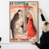 1930s Operetta Theatre Poster – Art Deco French Music Hall Wall Art, Vintage Print Le Comte de Luxembourg