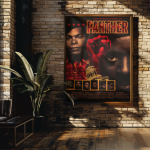 Panther Movie Poster 1995 – Radical Black History Film Artwork