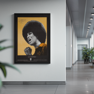 Angela Davis Wall Art – Black Liberation Activist Poster