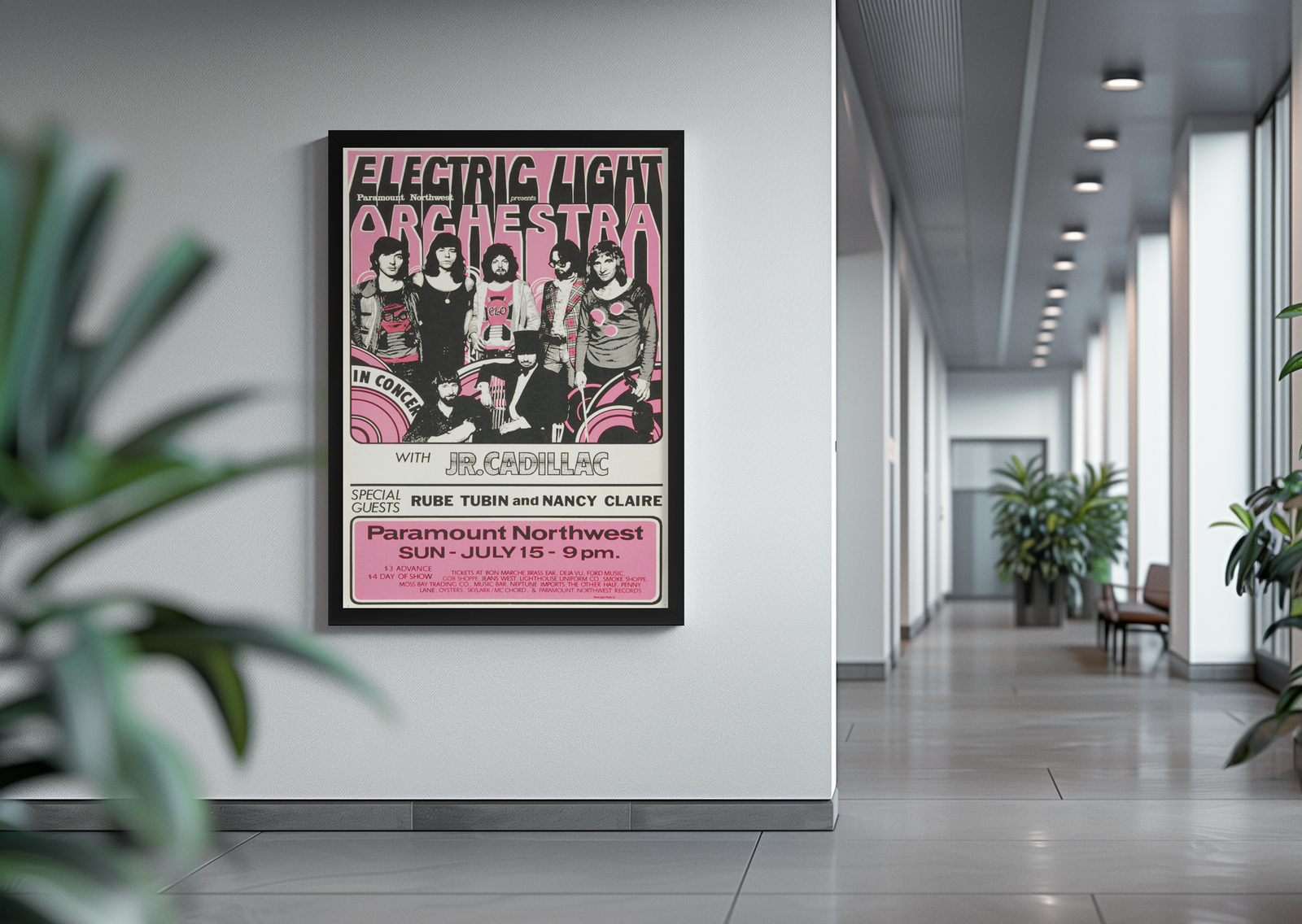 ELO 70s Rock Poster Electric Light Orchestra Vintage Wall Art ELO 70s Rock Poster Electric Light Orchestra Vintage Wall Art