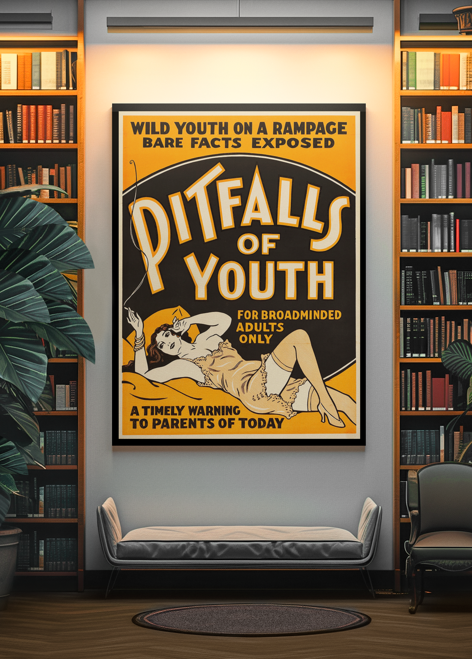 Classic Marijuana Scare Poster – Vintage 1930s Drug Propaganda Classic Marijuana Scare Poster – Vintage 1930s Drug Propaganda