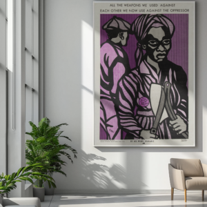 Emory Douglas Political Poster – 1960s Black Panther Civil Rights Artwork