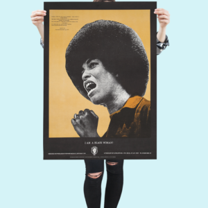 Angela Davis Wall Art – Black Liberation Activist Poster