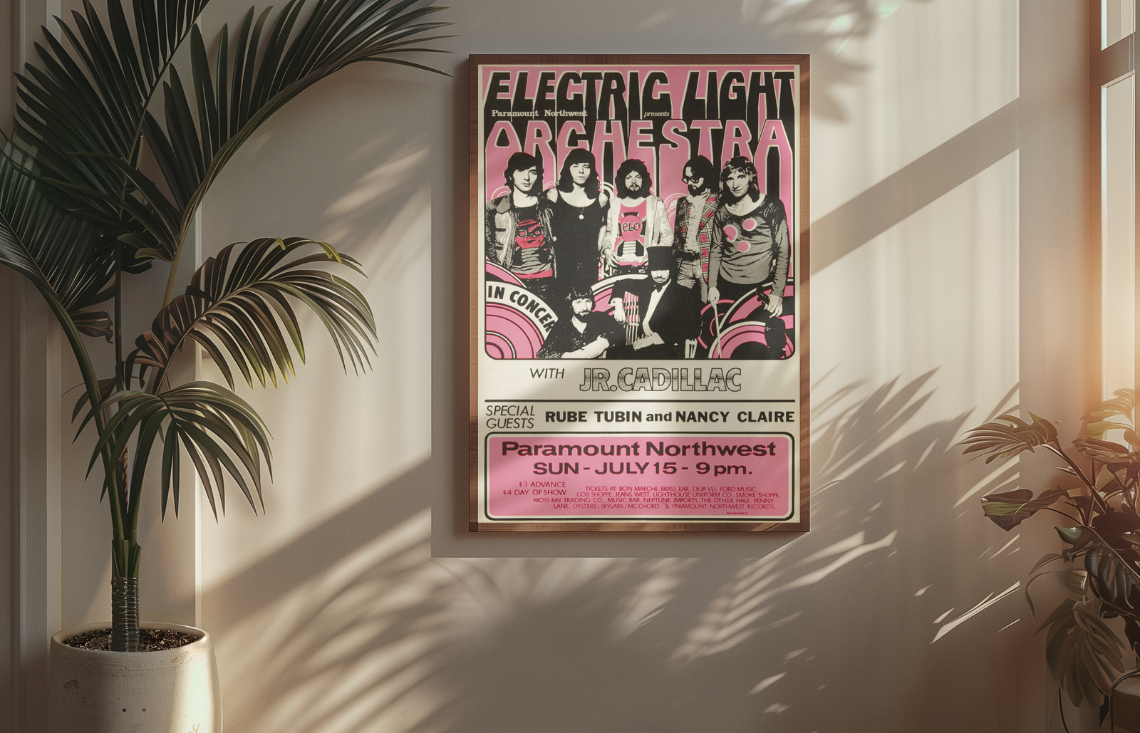 ELO 70s Rock Poster Electric Light Orchestra Vintage Wall Art ELO 70s Rock Poster Electric Light Orchestra Vintage Wall Art