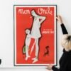Vintage Jacques Tati Poster – Mon Oncle 1950s French Film Print