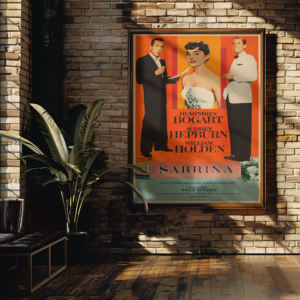Sabrina 1954 Poster – Audrey Hepburn & Humphrey Bogart