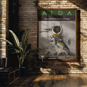 Aida 1978 Metropolitan Opera Poster