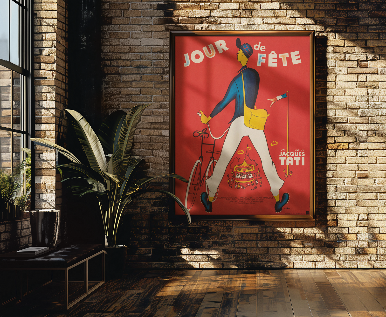 Jour de Fete 1949 - Jacques Tati French Movie Poster Jour de Fete 1949 - Jacques Tati French Movie Poster