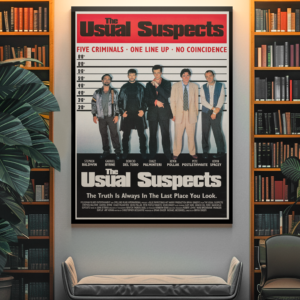 The Usual Suspects 1995 Movie Poster – Iconic Neo-Noir Crime Movie