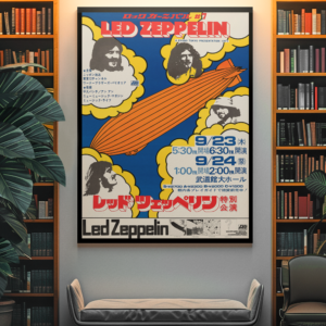 Led Zeppelin Tokyo Japan 1971 Concert Tour Poster