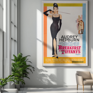 Audrey Hepburn Breakfast at Tiffany's Poster – Classic 1961 Movie Art