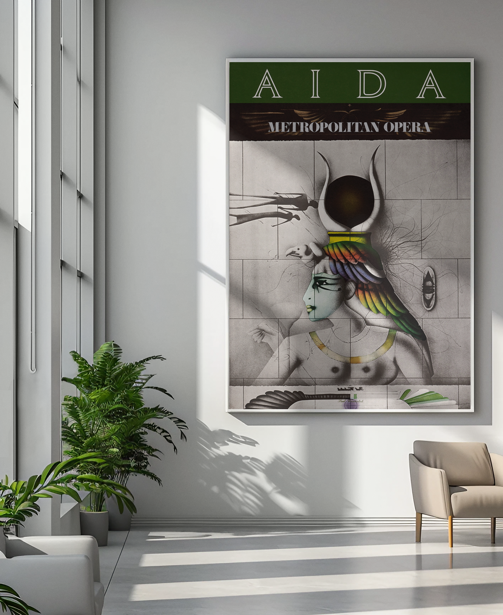 Aida 1978 Metropolitan Opera Poster Aida 1978 Metropolitan Opera Poster