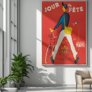 Jour de Fete 1949 - Jacques Tati French Movie Poster