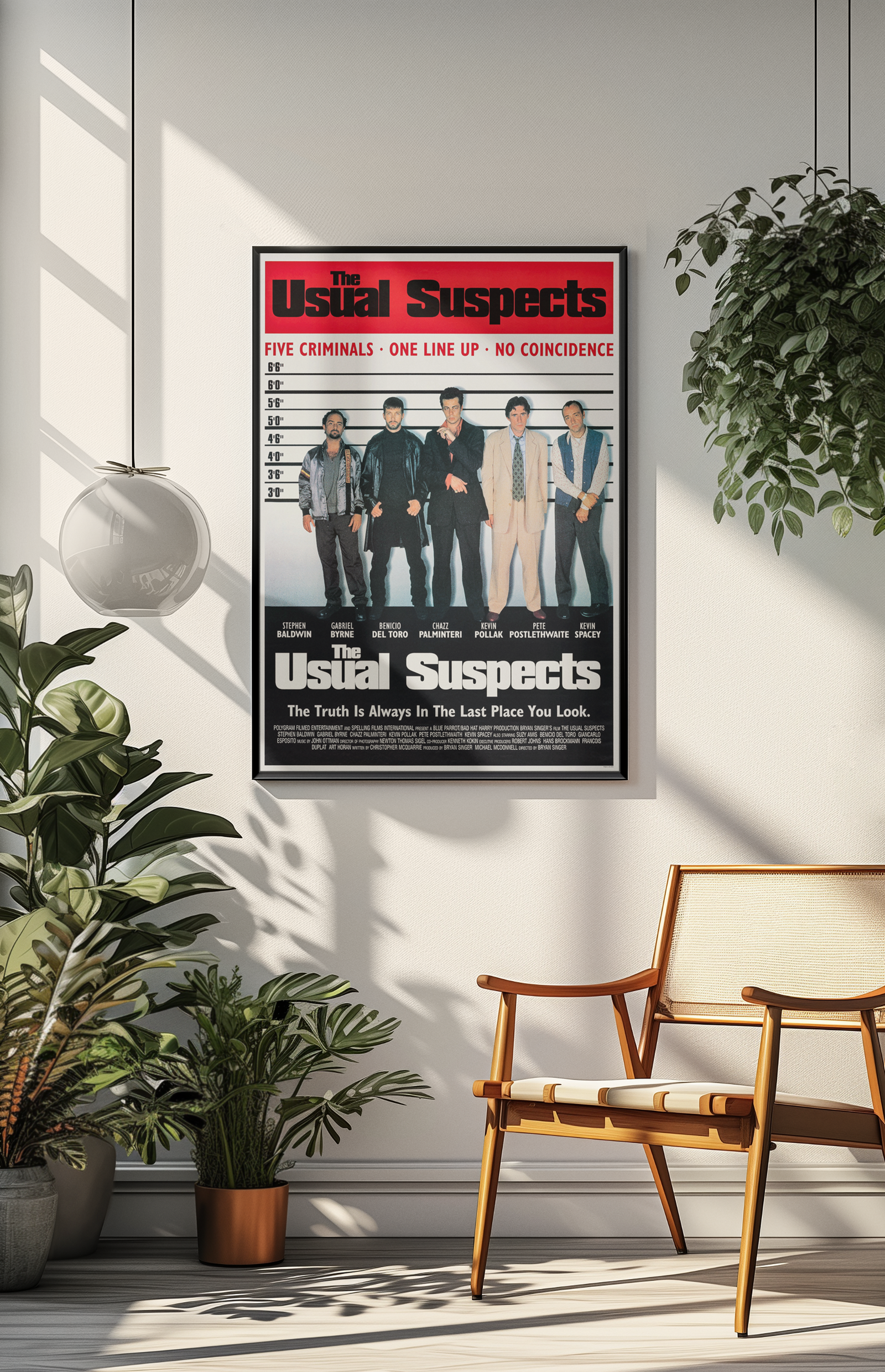 The Usual Suspects 1995 Movie Poster – Iconic Neo-Noir Crime Movie The Usual Suspects 1995 Movie Poster – Iconic Neo-Noir Crime Movie