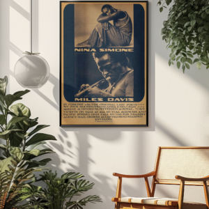 Nina Simone & Miles Davis in Concert with the Original Last Poets Concert Poster 1973