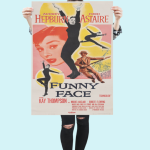 Funny Face 1957 Movie Poster with Audrey Hepburn & Fred Astaire Print