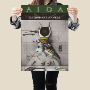 Aida 1978 Metropolitan Opera Poster