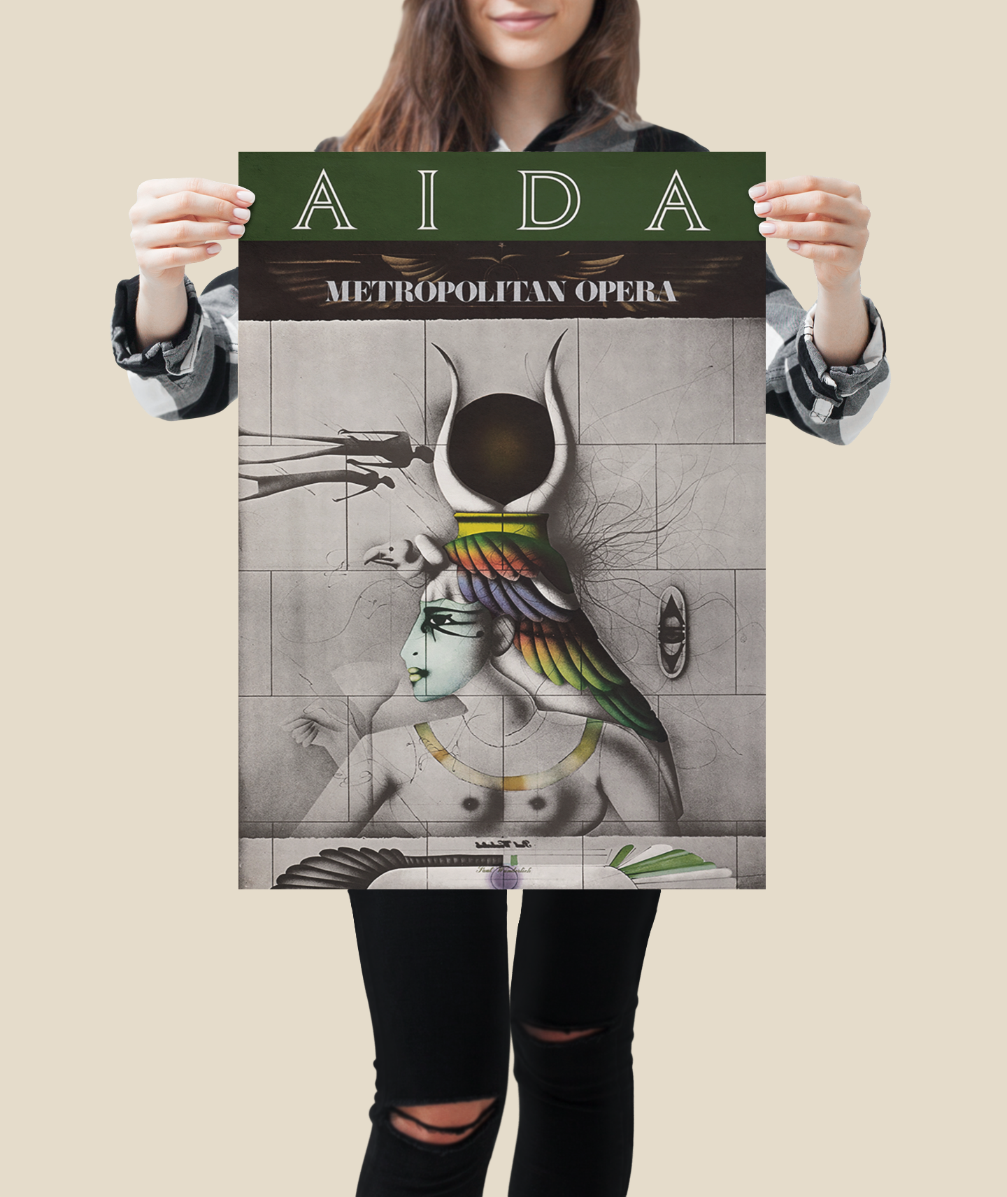 Aida 1978 Metropolitan Opera Poster Aida 1978 Metropolitan Opera Poster