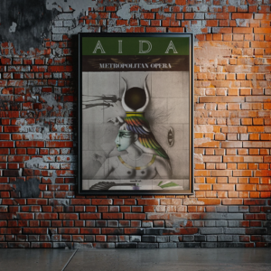 Aida 1978 Metropolitan Opera Poster