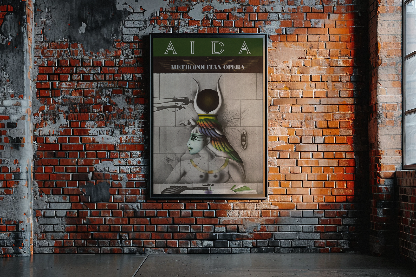 Aida 1978 Metropolitan Opera Poster Aida 1978 Metropolitan Opera Poster