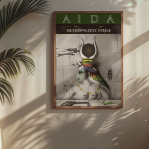 Aida 1978 Metropolitan Opera Poster