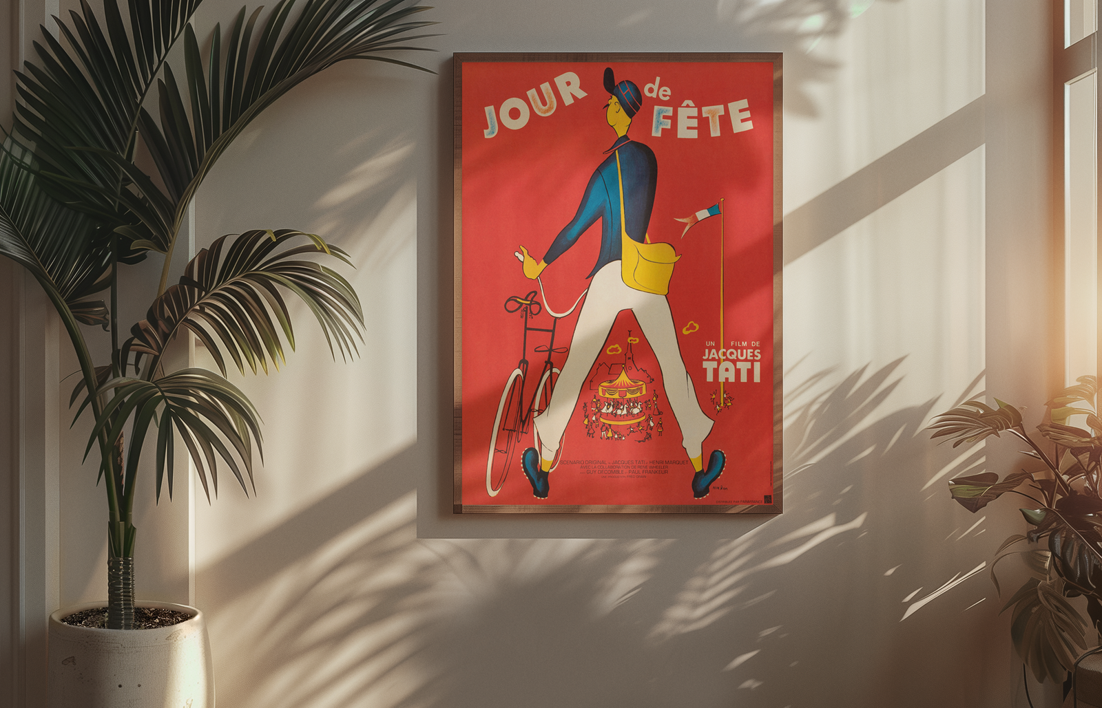 Jour de Fete 1949 - Jacques Tati French Movie Poster Jour de Fete 1949 - Jacques Tati French Movie Poster