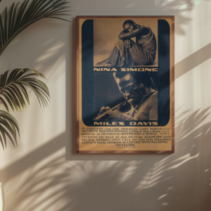 Nina Simone & Miles Davis in Concert with the Original Last Poets Concert Poster 1973