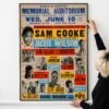 Sam Cooke, Jackie Wilson & Many Others 1959 Chattanooga TN Concert Poster