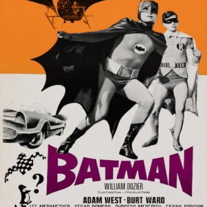 1966 Retro Pop Art Hero Poster – Classic TV Comic-Inspired Wall Print