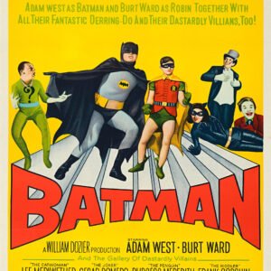 1966 Batman Retro Comic Poster – Vintage Pop Art Superhero Wall Print