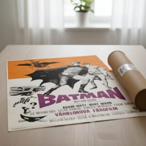 1966 Retro Pop Art Hero Poster – Classic TV Comic-Inspired Wall Print