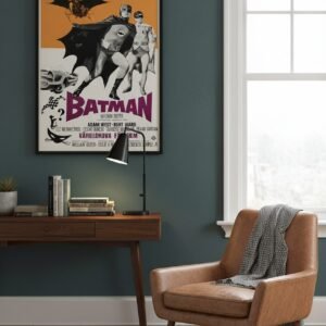 1966 Retro Pop Art Hero Poster – Classic TV Comic-Inspired Wall Print