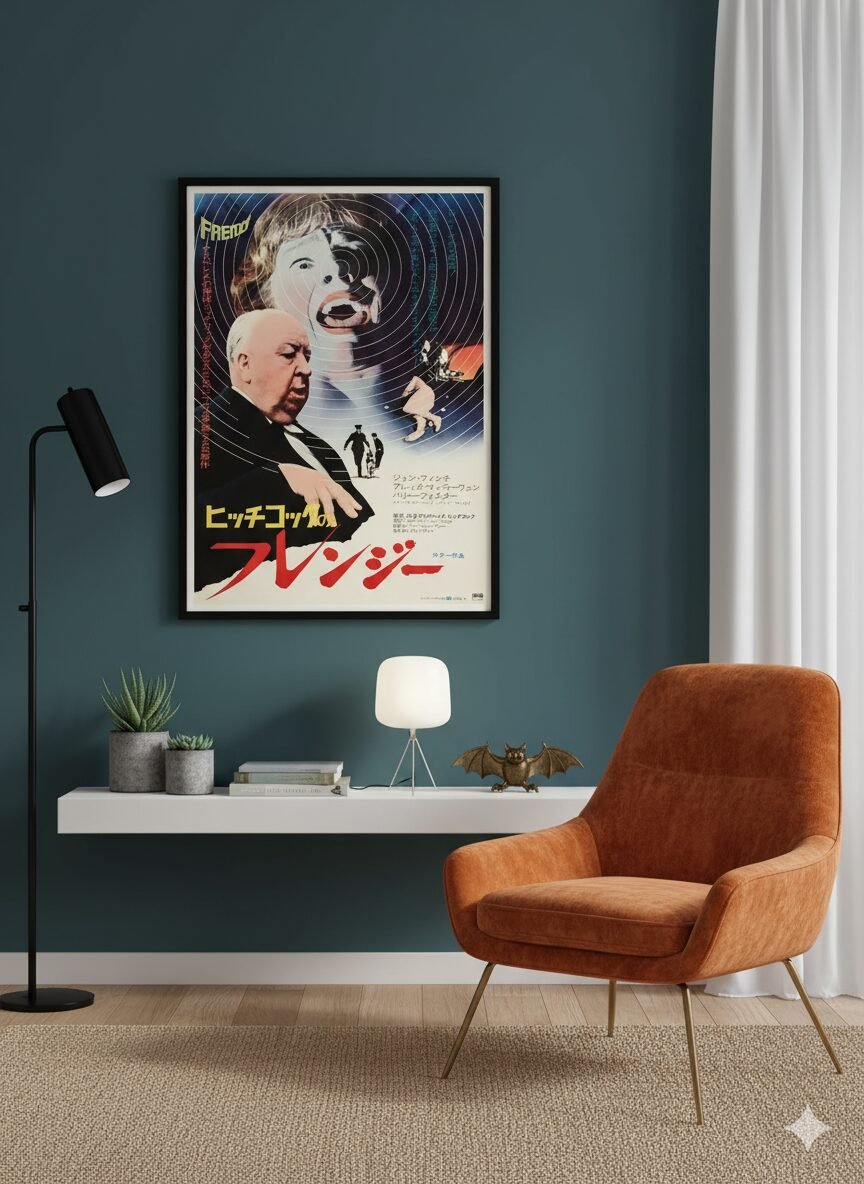 Rare Original Japanese Poster for Alfred Hitchcock’s Frenzy 1972 Rare Original Japanese Poster for Alfred Hitchcock’s Frenzy 1972